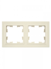 Рамка 2-м BRITE РУ-2-БрКр беж. IEK BR-M22-K10 BR-M22-K10