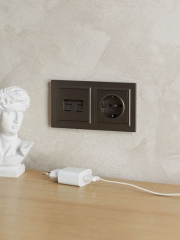 Рамка 2-м BRITE РУ-2-БрТБ бронза IEK BR-M22-K45 BR-M22-K45