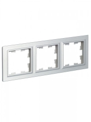 Рамка 3-м BRITE РУ-3-БрА алюм. IEK BR-M32-K47 BR-M32-K47