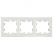 Рамка 3-м BRITE РУ-3-БрБ бел. IEK BR-M32-K01 BR-M32-K01