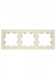 Рамка 3-м BRITE РУ-3-БрКр беж. IEK BR-M32-K10 BR-M32-K10