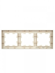 Рамка 3-м BRITE РУ-3-БрКр беж. IEK BR-M32-K10 BR-M32-K10