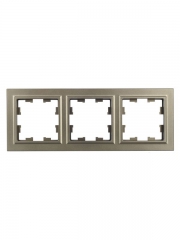 Рамка 3-м BRITE РУ-3-БрШ шампань IEK BR-M32-K37 BR-M32-K37