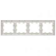 Рамка 4-м BRITE РУ-4-БрБ бел. IEK BR-M42-K01 BR-M42-K01