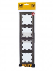 Рамка 4-м BRITE РУ-4-БрТБ бронза IEK BR-M42-K45 BR-M42-K45