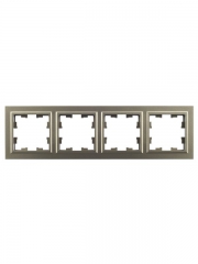Рамка 4-м BRITE РУ-4-БрШ шампань IEK BR-M42-K37 BR-M42-K37
