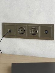 Рамка 4-м BRITE РУ-4-БрШ шампань IEK BR-M42-K37 BR-M42-K37