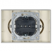 Розетка 2-м СП BRITE РС12-3-БрА 16А в сборе с заземл. без защ. шторок алюм. IEK BR-R21-16-K47-F BR-R21-16-K47-F