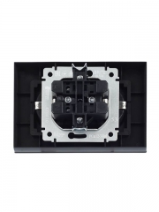 Розетка 2-м СП BRITE РСш12-3-БрГ 16А в сборе с заземл. защ. шторки графит IEK BR-R24-16-K53-F BR-R24-16-K53-F