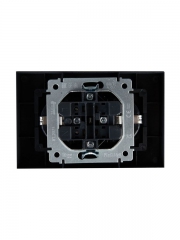 Розетка 2-м СП BRITE РСш12-3-БрМ 16А в сборе с заземл. защ. шторки маренго IEK BR-R24-16-K35-F BR-R24-16-K35-F