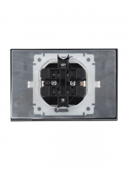 Розетка 2-м СП BRITE РСбш12-3-44-БрЧ 16А в сборе IP44 с крышкой черн. IEK BR-R26-16-44-K02-F BR-R26-16-44-K02-F