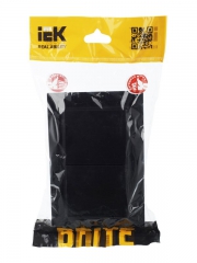 Розетка 2-м СП BRITE РСбш12-3-44-БрЧ 16А в сборе IP44 с крышкой черн. IEK BR-R26-16-44-K02-F BR-R26-16-44-K02-F