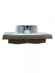 Розетка 2-м СП BRITE РСбш12-3-44-БрШ 16А в сборе IP44 с крышкой шампань IEK BR-R26-16-44-K37-F BR-R26-16-44-K37-F