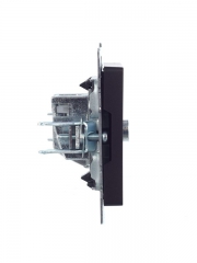 Розетка телевизионная оконечная TV СП Brite РТВ11-0-БрЧ черн. IEK BR-A10-O-K02 BR-A10-O-K02