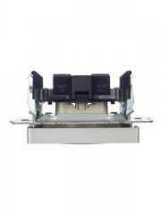 Розетка BRITE РС10-1-0-БрА 10А без заземл. без защ. шторок алюм. IEK BR-R10-10-K47 BR-R10-10-K47