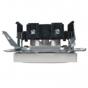 Розетка BRITE РС10-1-0-БрБ 10А без заземл. без защ. шторок бел. IEK BR-R10-10-K01 BR-R10-10-K01