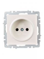 Розетка 1-м СП BRITE РС10-1-0-БрЖ 10А без заземл. без защ. шторок жемчуж. IEK BR-R10-10-K36 BR-R10-10-K36