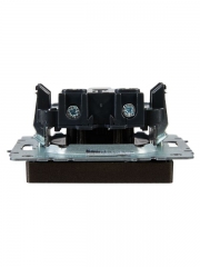 Розетка 1-м СП BRITE РС10-1-0-БрТБ 10А без заземл. без защ. шторок бронза IEK BR-R10-10-K45 BR-R10-10-K45