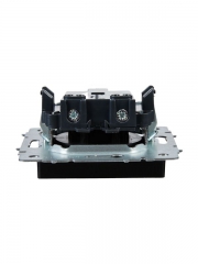 Розетка BRITE РС10-1-0-БрЧ 10А без заземл. без защ. шторок черн. IEK BR-R10-10-K02 BR-R10-10-K02