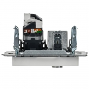 Розетка компьютерная + телевизионная 2-м Brite РТВ/РК12-БрБ RJ45 кат.5E + TV бел. IEK BR-AK20-1-K01 BR-AK20-1-K01