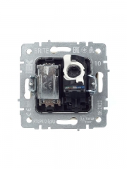 Розетка компьютерная + телевизионная 2-м Brite РТВ/РК12-БрКр RJ45 кат.5E + TV беж. IEK BR-AK20-1-K10 BR-AK20-1-K10