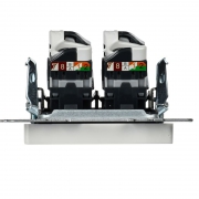 Розетка компьютерная двойная СП RJ45 кат.5E BRITE РК10-2-БрБ бел. IEK BR-K20-1-K01 BR-K20-1-K01