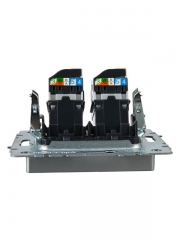 Розетка компьютерная двойная СП RJ45 кат.5E BRITE РК10-2-БрА алюм. IEK BR-K20-1-K47 BR-K20-1-K47