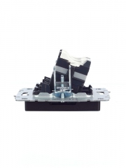 Розетка компьютерная двойная СП RJ45 кат.5E BRITE РК10-2-БрЧ черн. IEK BR-K20-1-K02 BR-K20-1-K02