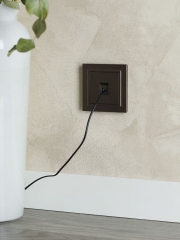 Розетка компьютерная СП RJ45 кат.5E BRITE РК10-БрТБ бронза IEK BR-K10-1-K45 BR-K10-1-K45