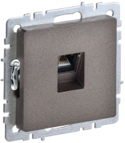 Розетка компьютерная СП RJ45 кат.5E BRITE РК10-БрТБ бронза IEK BR-K10-1-K45 BR-K10-1-K45