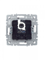 Розетка компьютерная СП RJ45 кат.5E BRITE РК10-БрТБ бронза IEK BR-K10-1-K45 BR-K10-1-K45