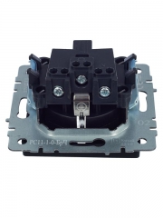 Розетка BRITE РС11-1-0-БрЧ 16А с заземл. без защ. шторки черн. IEK BR-R11-16-K02 BR-R11-16-K02