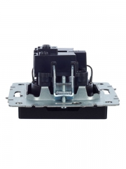 Розетка BRITE РС11-1-0-БрЧ 16А с заземл. без защ. шторки черн. IEK BR-R11-16-K02 BR-R11-16-K02