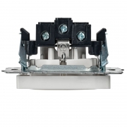 Розетка BRITE РС14-1-0-БрБ 16А с заземл. защ. шторки бел. IEK BR-R14-16-K01 BR-R14-16-K01