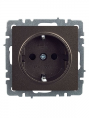 Розетка 1-м СП BRITE РС14-1-0-БрТБ 16А с заземл. защ. шторки бронза IEK BR-R14-16-K45 BR-R14-16-K45