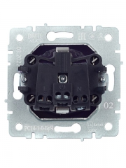 Розетка BRITE РС14-1-0-БрЧ 16А с заземл. защ. шторки черн. IEK BR-R14-16-K02 BR-R14-16-K02