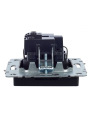 Розетка BRITE РС14-1-0-БрЧ 16А с заземл. защ. шторки черн. IEK BR-R14-16-K02 BR-R14-16-K02