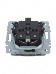 Розетка BRITE РСбш10-3-БрС 16А IP20 с заземл. защ. шторки с крышкой сталь IEK BR-R16-16-K46 BR-R16-16-K46