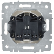 Розетка BRITE РСбш10-3-44-БрБ 16А IP44 с заземл. защ. шторки с крышкой бел. IEK BR-R16-16-44-K01 BR-R16-16-44-K01