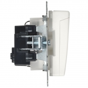 Розетка BRITE РСбш10-3-44-БрБ 16А IP44 с заземл. защ. шторки с крышкой бел. IEK BR-R16-16-44-K01 BR-R16-16-44-K01