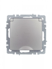 Розетка BRITE РСбш10-3-44-БрС 16А IP44 с заземл. защ. шторки с крышкой сталь IEK BR-R16-16-44-K46 BR-R16-16-44-K46