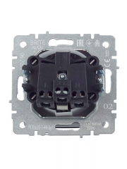 Розетка BRITE РСбш10-3-44-БрЧ 16А IP44 с заземл. защ. шторки с крышкой черн. IEK BR-R16-16-44-K02 BR-R16-16-44-K02