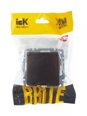 Розетка BRITE РСбш10-3-44-БрТБ 16А IP44 с заземл. защ. шторки с крышкой бронза IEK BR-R16-16-44-K45 BR-R16-16-44-K45