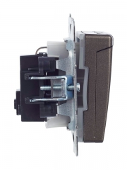 Розетка BRITE РСбш10-3-44-БрТБ 16А IP44 с заземл. защ. шторки с крышкой бронза IEK BR-R16-16-44-K45 BR-R16-16-44-K45