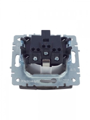 Розетка BRITE РСбш10-3-44-БрТБ 16А IP44 с заземл. защ. шторки с крышкой бронза IEK BR-R16-16-44-K45 BR-R16-16-44-K45