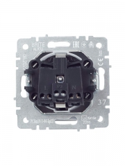 Розетка BRITE РСбш10-3-44-БрШ 16А IP44 с заземл. защ. шторки с крышкой шампань IEK BR-R16-16-44-K37 BR-R16-16-44-K37