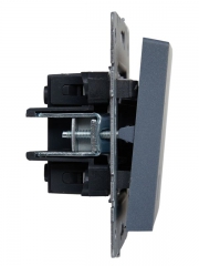 Выключатель 2-кл. СП BRITE ВС10-2-1-БрМ 10А с инд. маренго IEK BR-V20-1-10-K35 BR-V20-1-10-K35