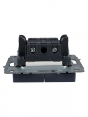 Выключатель 2-кл. СП BRITE ВС10-2-1-БрМ 10А с инд. маренго IEK BR-V20-1-10-K35 BR-V20-1-10-K35