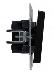 Выключатель 2-кл. СП BRITE ВС10-2-1-БрЧ 10А с инд. черн. IEK BR-V20-1-10-K02 BR-V20-1-10-K02