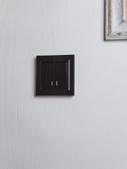 Выключатель 2-кл. СП BRITE ВС10-2-1-БрЧ 10А с инд. черн. IEK BR-V20-1-10-K02 BR-V20-1-10-K02